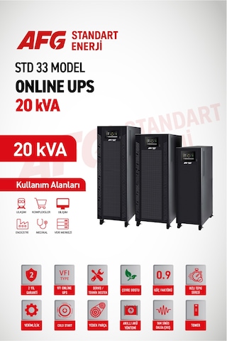 20 Kva Trifaze Online Ups Std 33 Model Kesintisiz Güç Kaynağı