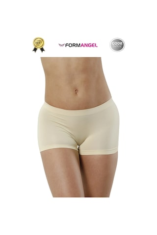 Kadınboxer Toparlayıcı Şekillendirici Seamless Kaymaz Kadın Dikişsiz Boxer İç Çamaşırı - 1 Adet Ten