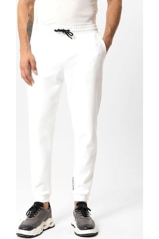 Back And Bond Beyaz Regular Fit Pamuklu Beli Bağlamalı Jogger Pantolon Çok Renkli