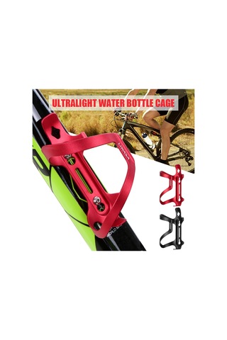 Lixada Hafif Bisiklet Şişe Tutucu Alaşım Mtb Su Şişesi Y12001b Siyah Siyah