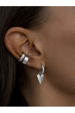 Sılverme Minimalist Halka Küpe 925 Ayar Gümüş 229217992 Diğer