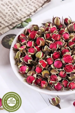 Yörem Afyon Meşhur Isparta Tomurcuk Kokulu Gül Kurusu 3'lü Avantajlı Set 90gr.