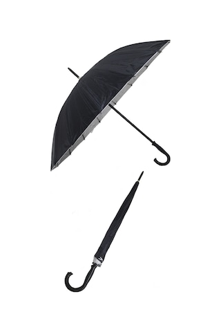 Siyah Erkek Baston Şemsiye M21mar16telr001 Siyah
