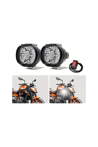 Motosiklet 6 Ledli Drl Sis Farı Seti