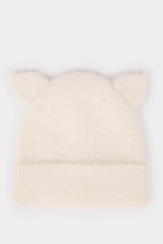 Defacto Kız Bebek Triko Bere F0024a525wnwt1 Beyaz