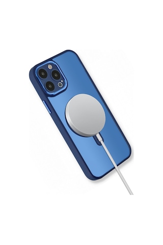 Apple Uyumlu iPhone 14 Pro Max Kılıf Magsafe Özellikli Unix Silikon Kapak