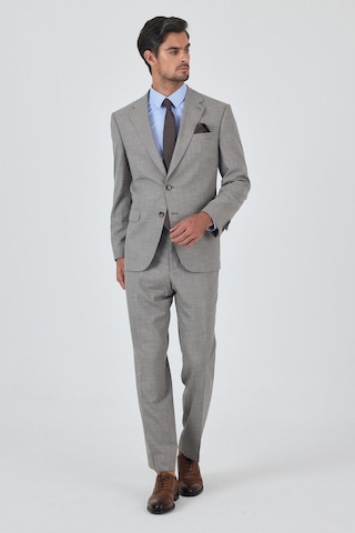 İmza Bej Mono Yaka Esnek 4 Drop Comfort Fit Classic Takım Elbise 1001250159 Bej