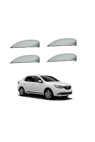 Renault Clio Symbol Krom Kapı Kolu 4 Kapı Sağ Sol Takım 2013 - 2021