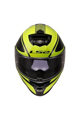 Ls2 Storm 2 Dodger Kapalı Motosiklet Kaskı-63359- Siyah - Sarı