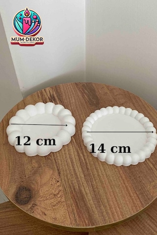 2 Li Dekoratif Bubble Organizatör Takı Tabağı & Sunumluk & Altlık