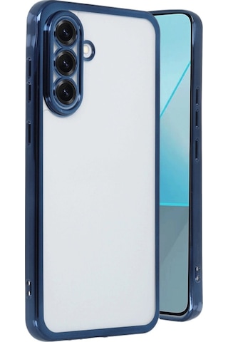 Samsung Galaxy Uyumlu A56 Kılıf Razer Lensli Silikon - Lacivert - Legu-874962