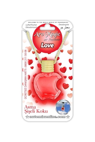 Automix Aromagic Asma Şişeli Koku Love / Araç Ve Oda İçin Kalıcı Ve Ferah Aroma