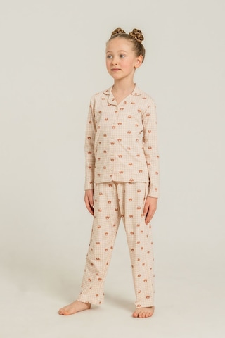 Rolypoly Anne Kız Cute Bears Krem Gömlek Pijama Takımı Rp3917-a-v1 Rp3917-a-v1
