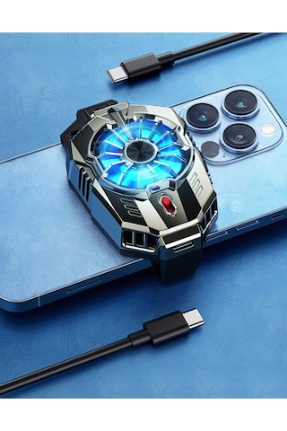 Cep Telefon Sessiz Soğutma Fanı Radyatör Soğutucu iOs Uyumlu  Android Pubg Gaming Soğutucu