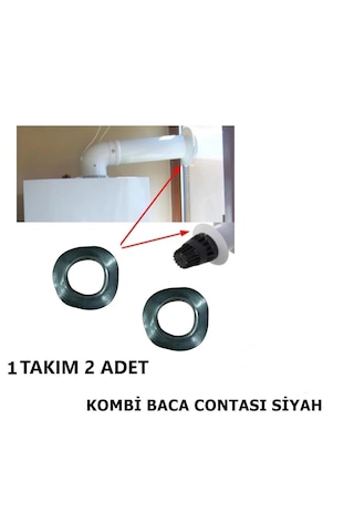 Yapıtaşı Yt552 Siyah Kombi Baca Borusu Contası /baca Lastiği 2adet