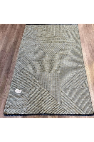 Hoom Rugs Mirel 7311 Yeşil Kaymaz Pamuklu Dekoratif Kilim
