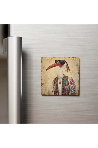 Ibis - İbis - Güneş Gözlüklü Style - Buzdolap Magneti - 9x9 Cm