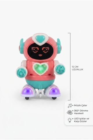 Rong Xian Yi Rock Robot - Müzik, Işık Ve Dans Eden İnteraktif Eğlenceli Oyuncak Robot Çok Renkli