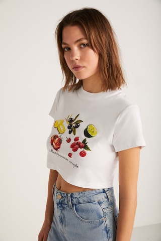 Ethıquet SERENE Kadın Beyaz T-Shirt