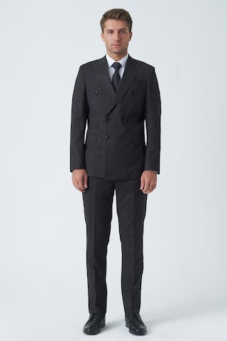 White Stone Lancaster T2471 Slim Fit Likralı Kruvaze 6 Drop Takım Elbise Desenli-desenli Çok Renkli
