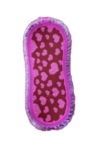 Pembecin Uyku Göz Bandı Maskesi Işık Önleyici Gözlük Maske Bant Eye Mask Pembe Kalp