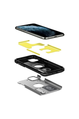 Spigen Apple Uyumlu iPhone 11 Pro İle Kılıf Tough Armor Xp Satin Silver