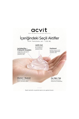 Acvit İntim Temizleme Jeli 250 ML