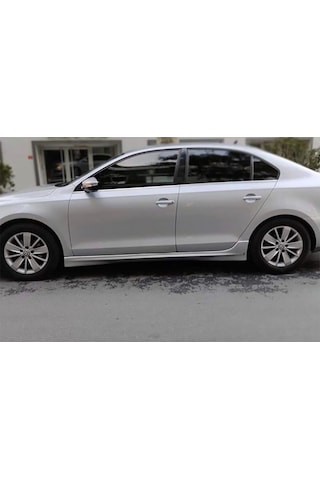 Vw Jetta Mk6 R Line Yan Marşpiyel Seti Plastik 2 Adet Mat Siyah 2010-2018 Karlık+ek+bodykit