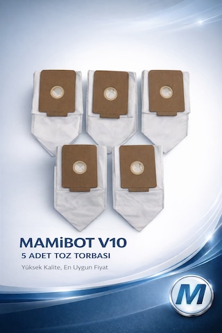 Mamibot V10 Şarjlı Süpürge 5 Li Hijyen Toz Torbası Seti