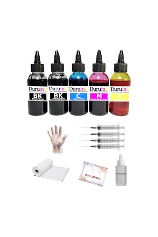 Duruink Brother Dcp-t520w Uyumlu 5x100ml Mürekkep Dolum Seti