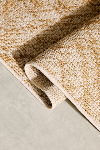 Ocean Home Textile Leke Tutmaz İç Dış Mekan Bej Renk Desenli Halı Kilim 80 X 150 Cm