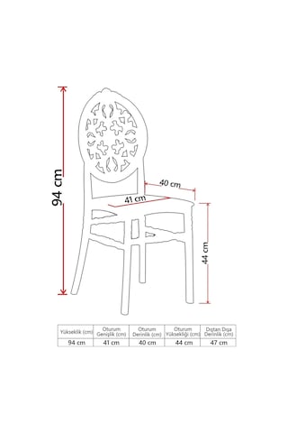 2 Adet Venüs Beyaz Pratik Sandalye / Balkon Bahçe Mutfak