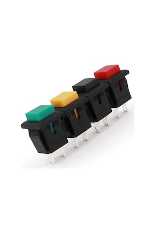 Ic-180k Plastik Buton Yaylı 2p Pbs15b Siyah