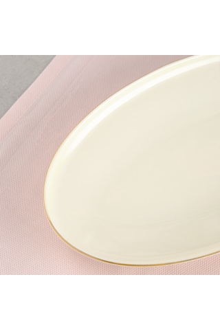 Aryıldız Hazel Gold Kayık Tabak 30 Cm Çok Renkli