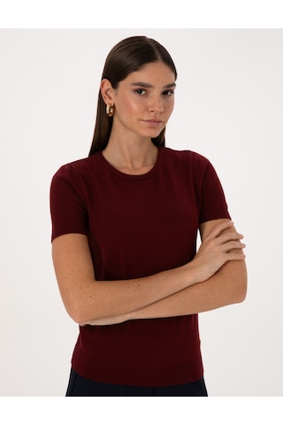 Pierre Cardin Kadın Vişne Kazak /triko 50316341-vr223 Vişne