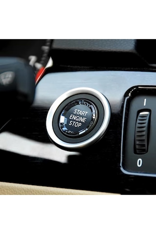 Bmw 3 Serisi E90 Kristal Start Stop Tuşu Siyah 2005-2012