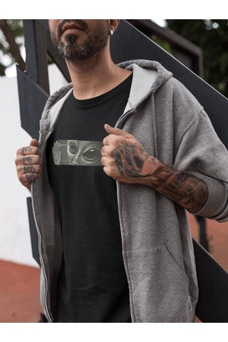 Moda Assema Erkek Bisiklet Yaka Baskılı Kısa Kol T-shirt - Siyah Çok Renkli Moda Assema Erkek Bisiklet Yaka Baskılı Kısa Kol T-shirt - Siyah Çok Renkli