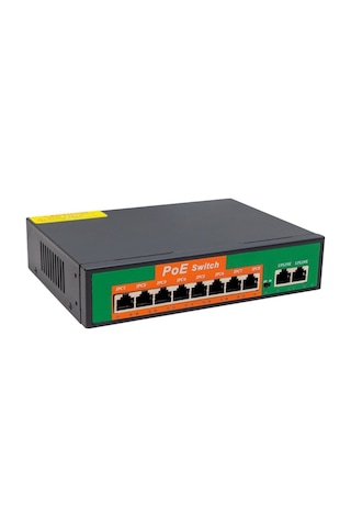 96W 10/100 MBPS 8+2 PORT POE ETHERNET SWITCH
