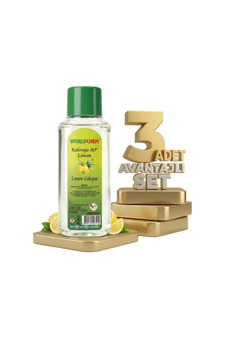 Worldchem Limon Kolonyası 3x250 Ml