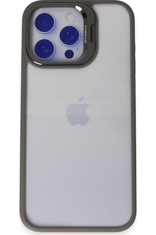 Zengemtx Joko Apple Uyumlu iPhone 15 Pro Max Kılıf Roblox Lens Standlı Kapak - Titan Gri