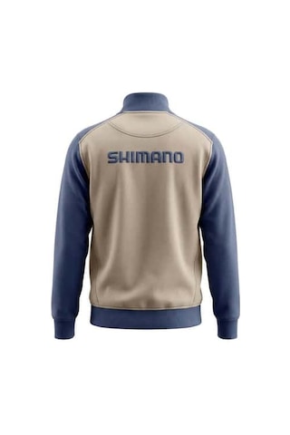 Shimano Wear Beige/ındigo Zipper Polar Sweatshirt Bej-lacivert