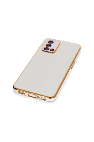 Newface Oppo A74 4g Kılıf Volet Silikon Glblseme - 88 - Beyaz