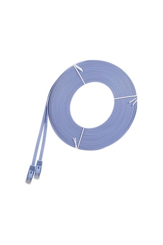 Konesam 20 Metre Mavi Rj45 Arayüzlü Cat6 Saf Bakır Kablo, 1000mbps Hızlı 1000mhz Bant Genişliği Ev Ofis Ağ Kablosu