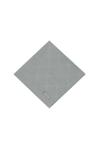 Vakko Pamuk İpek Eşarp - Monogram - Gri
