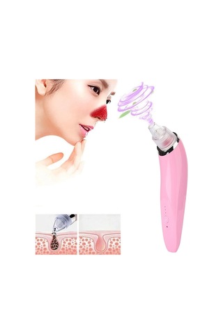 Sones 5w 1a Çok İşlevli Siyah Nokta Çıkarıcı Gözenek Temizleyici Dört Problu Pembe