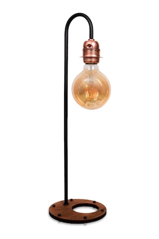 Copper Rustik Masa Lambası Abajur - Madamvila