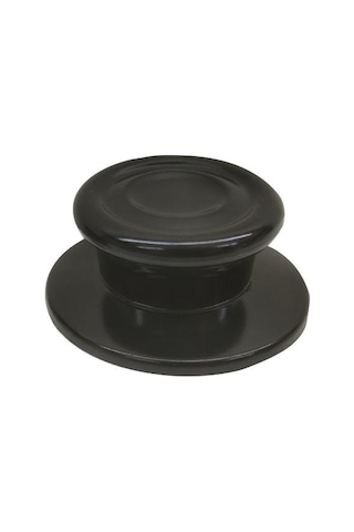 6 Adet Siyah Lüks Tencere Tava Sahan Cam Kapak Kulpu