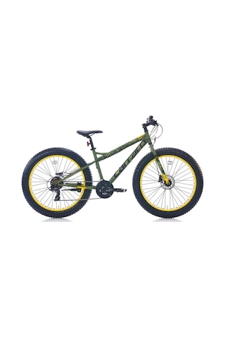 Carraro Fat Bike Hd Fren 21 Vites 26 Jant Fat Bike Bisiklet Mat Haki Yeşil Sarı 43 Kadro Mat Haki Yeşil Sarı Haki - Yeşil - Sarı