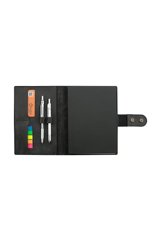 A5 Defter Ve Ajanda Kılıfı - %100 Rainbow Deri - Ko10001 - Antrasit Antrasit