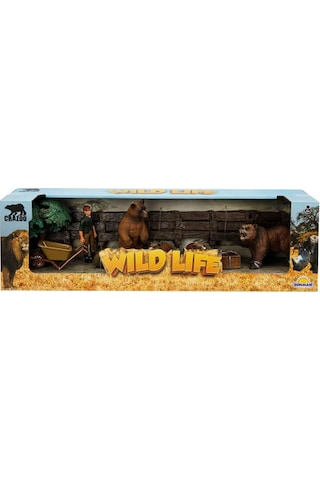 Wild Life Çiftlik Seti Ayı Oyuncak Çiftlik Seti Ayı Besleyen